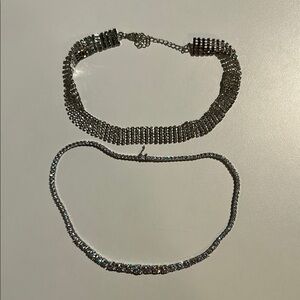 Elegant Silver Necklace Set